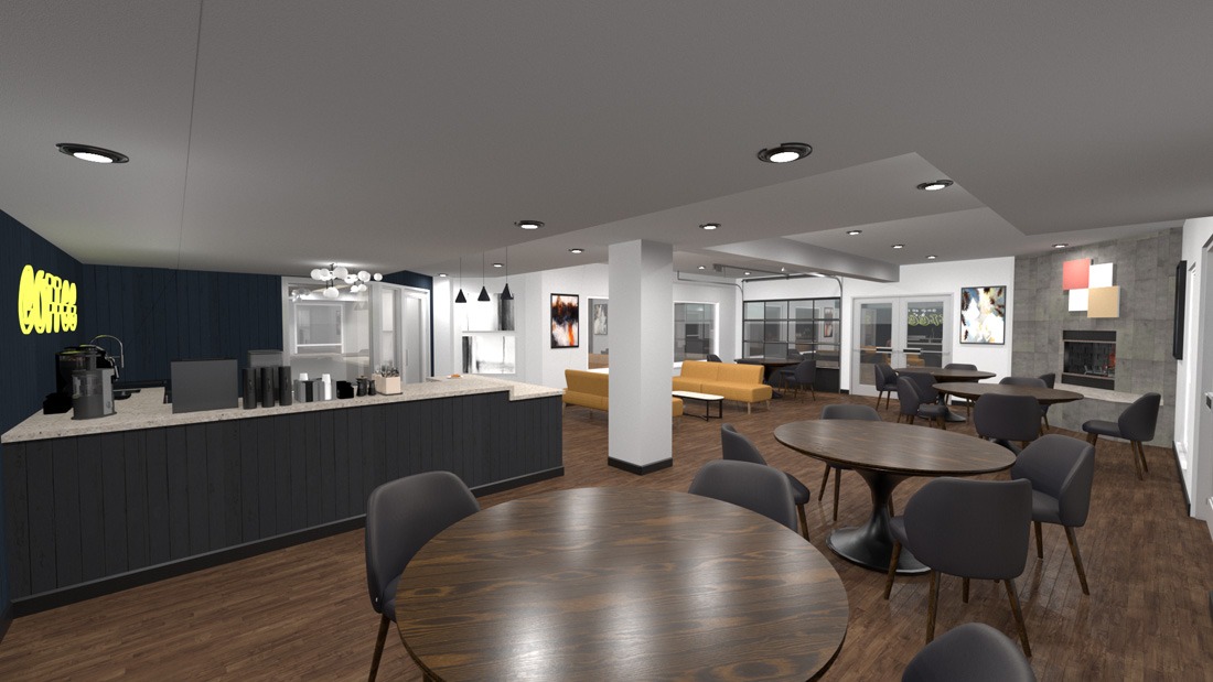 The Q Coffee Shop Kennewick, WA Interior Design